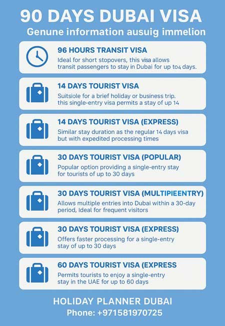 90 Days Dubai Visa​